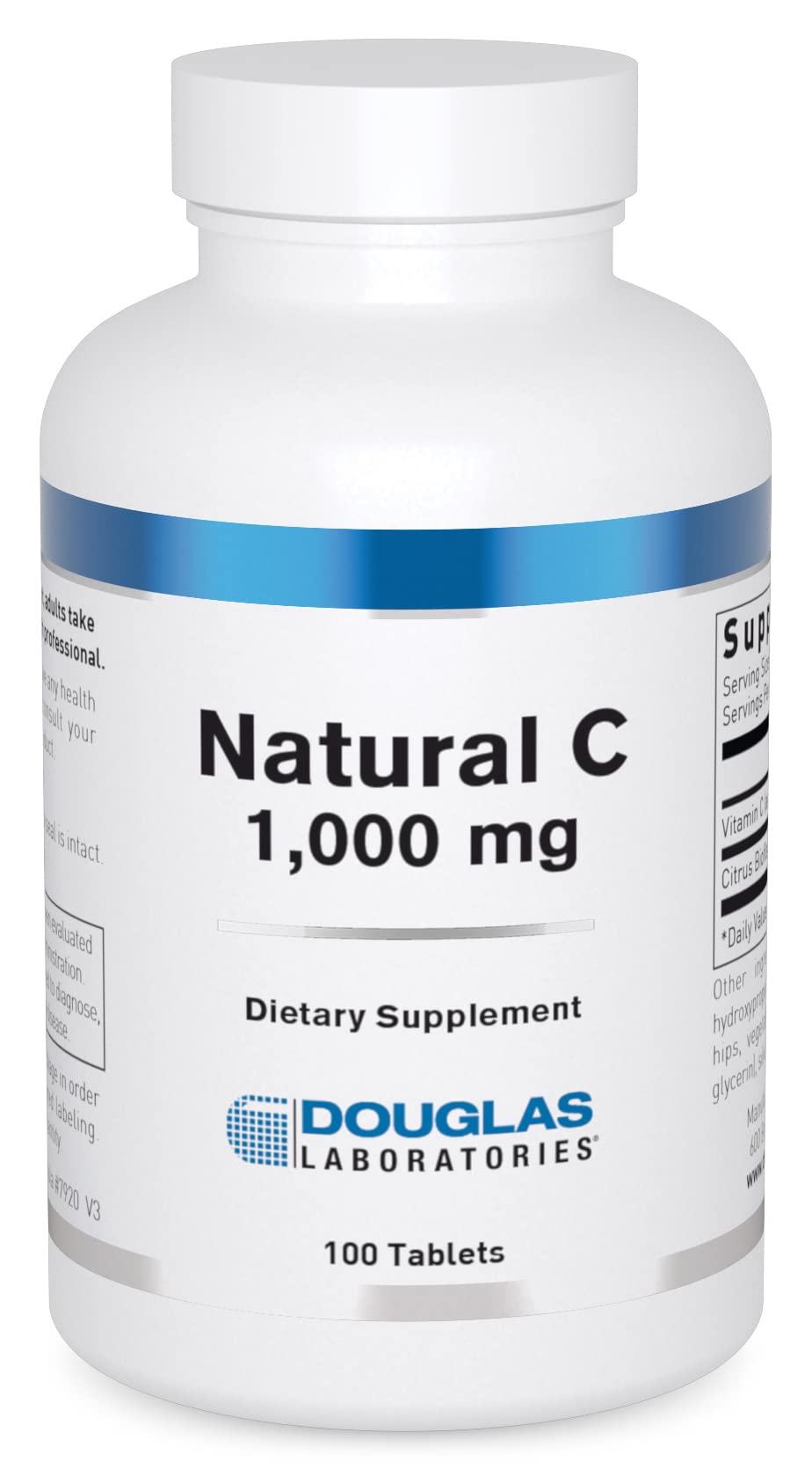 Douglas Laboratories Natural C 1000 mg: bote, posible apoyo al colágeno y tejidos conectivos.