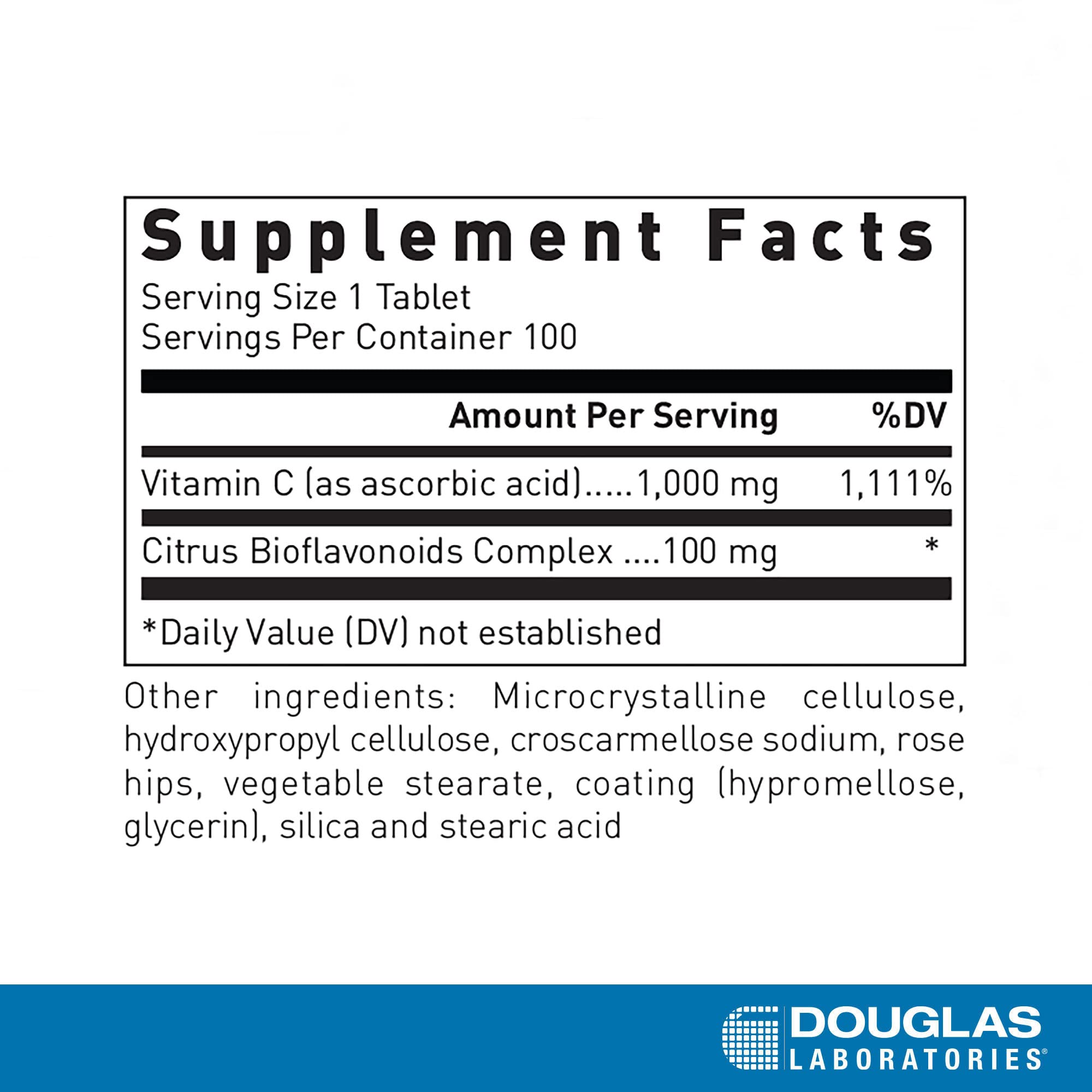 Douglas Laboratories Natural C 1000 mg: cápsulas para consumo diario de vitamina C.