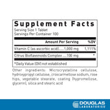 Douglas Laboratories Natural C 1000 mg: cápsulas para consumo diario de vitamina C.