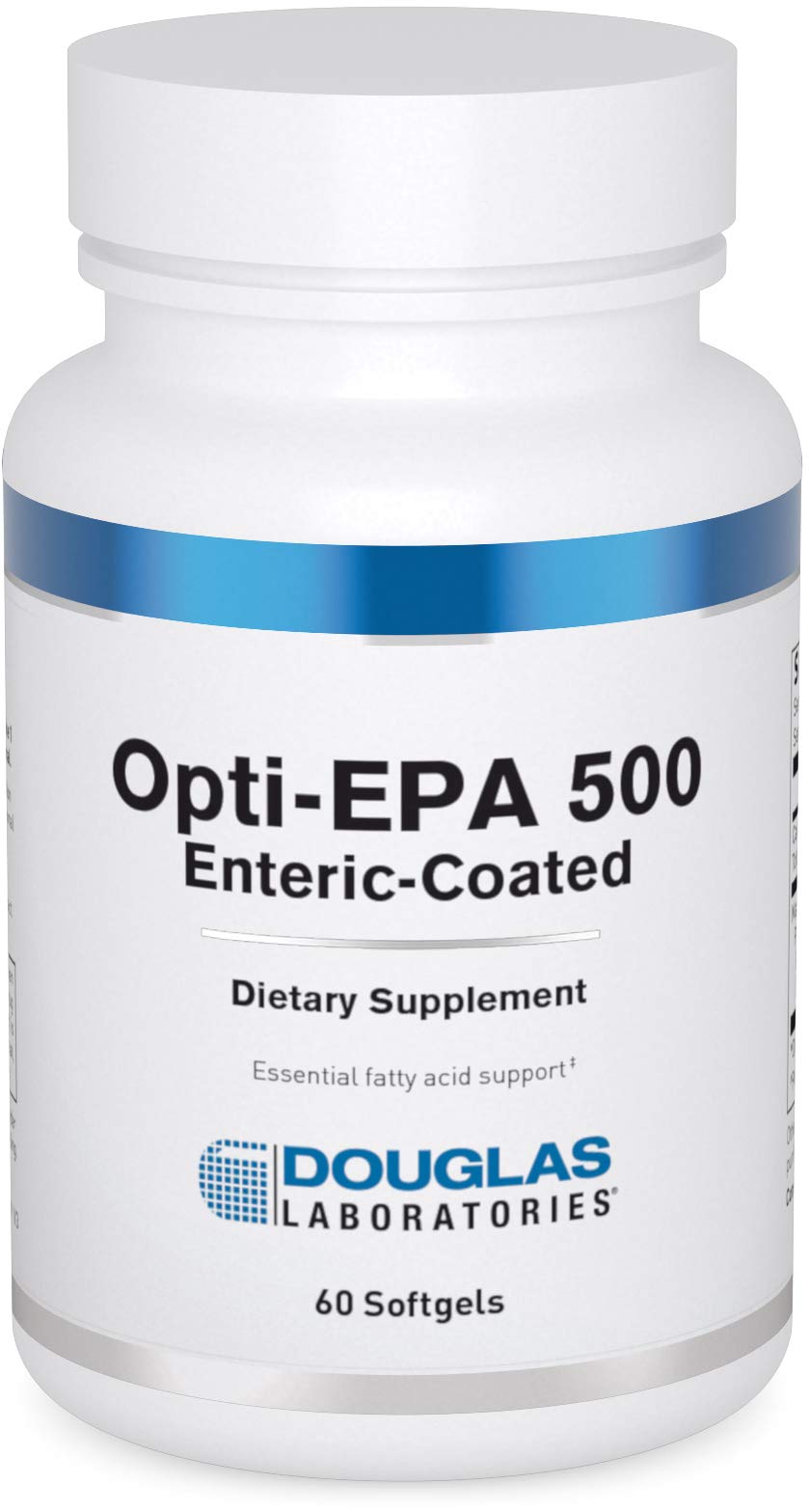 Douglas Laboratories Opti-EPA 500, cápsulas entéricas para salud cerebral y visual