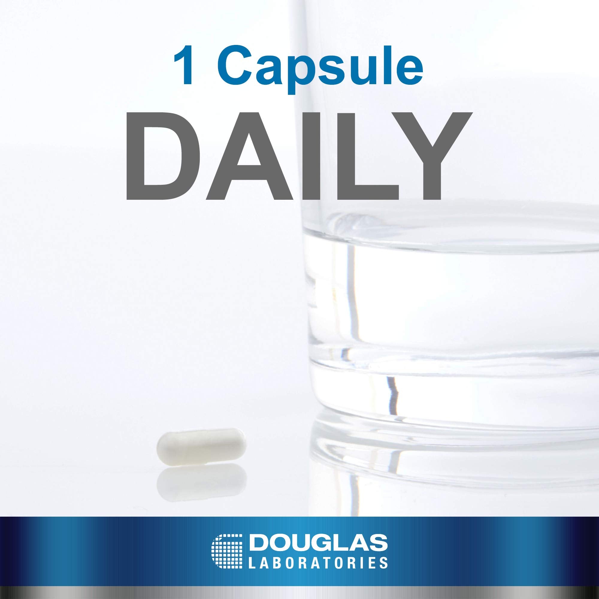 Douglas Laboratories Policosanol, envase de cápsulas, apoyo complementario para la salud cardíaca.