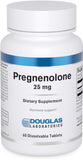 Douglas Laboratories Pregnenolona: botella de tabletas, posible apoyo hormonal para el día a día.