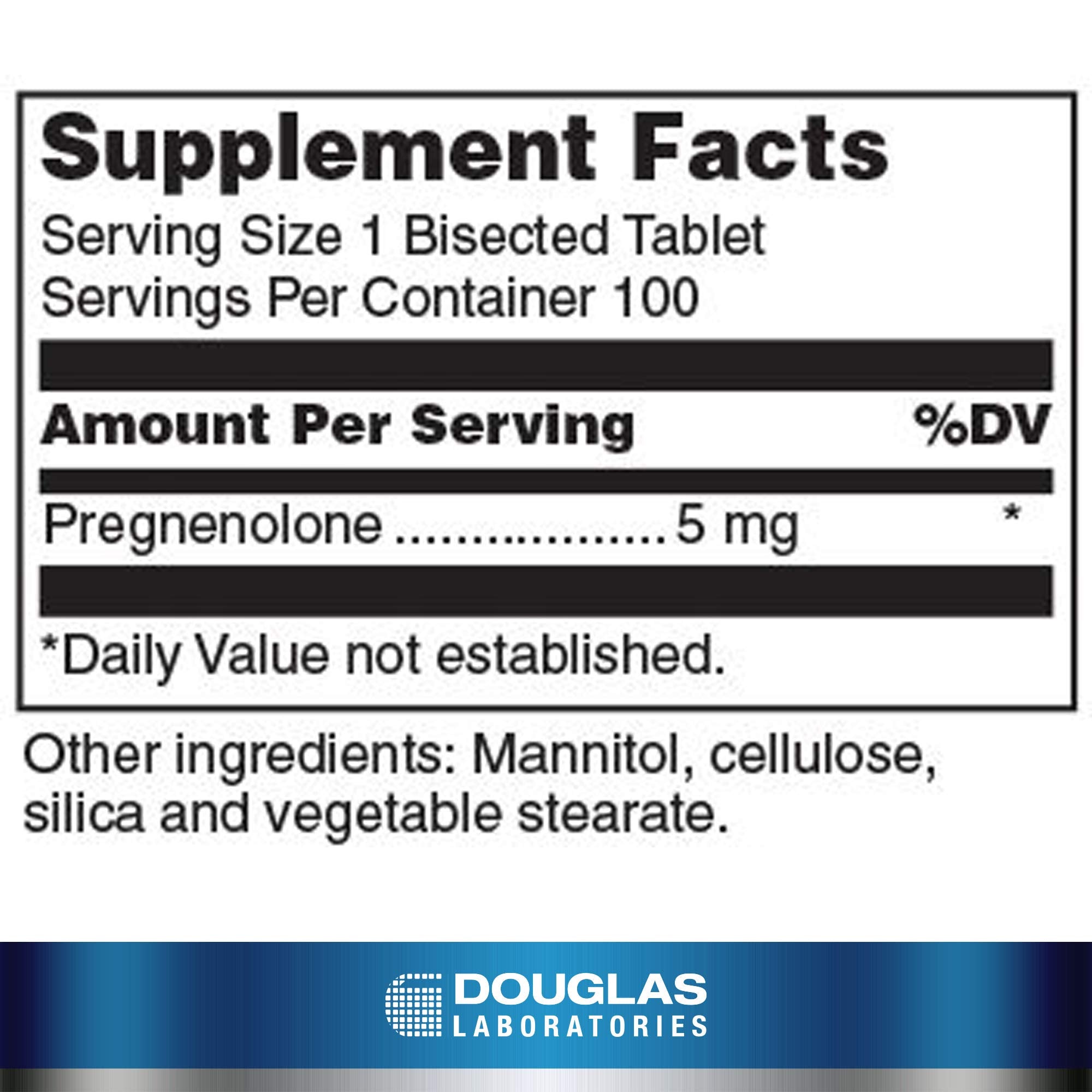 Tabletas de pregnenolona para suplementación diaria.