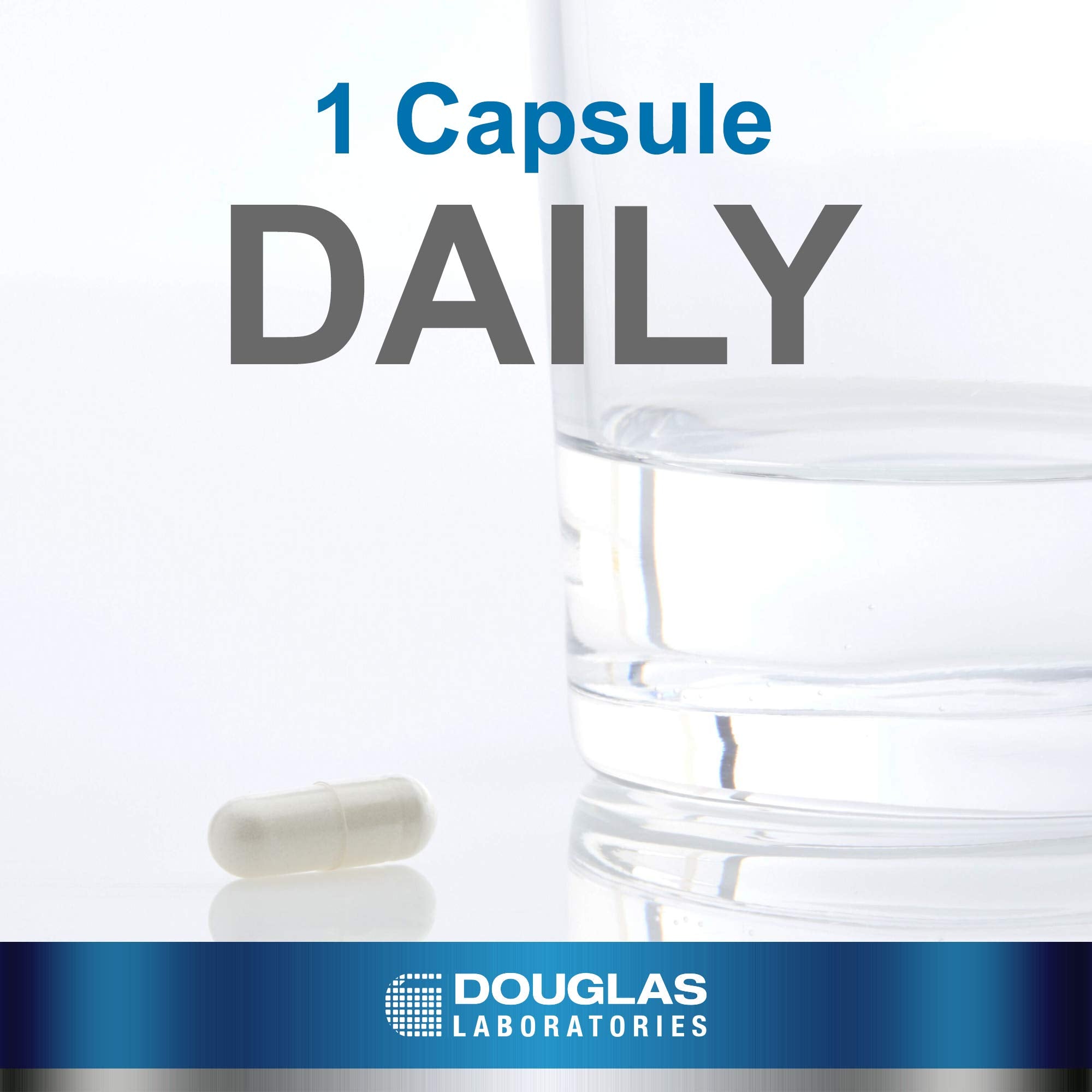 Etiqueta frontal de Douglas Laboratories Resveratrol destacando su formulación antioxidante.