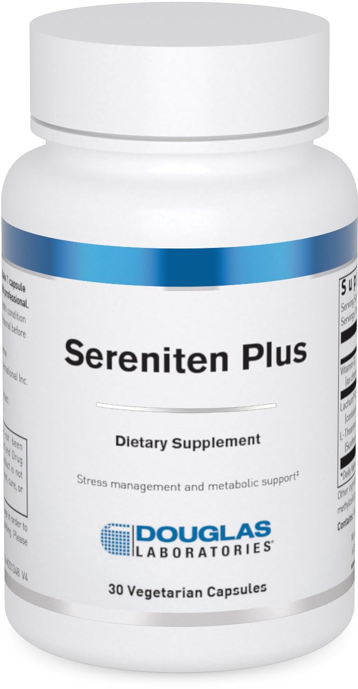 Douglas Laboratories Sereniten Plus en empaque frontal para bienestar diario