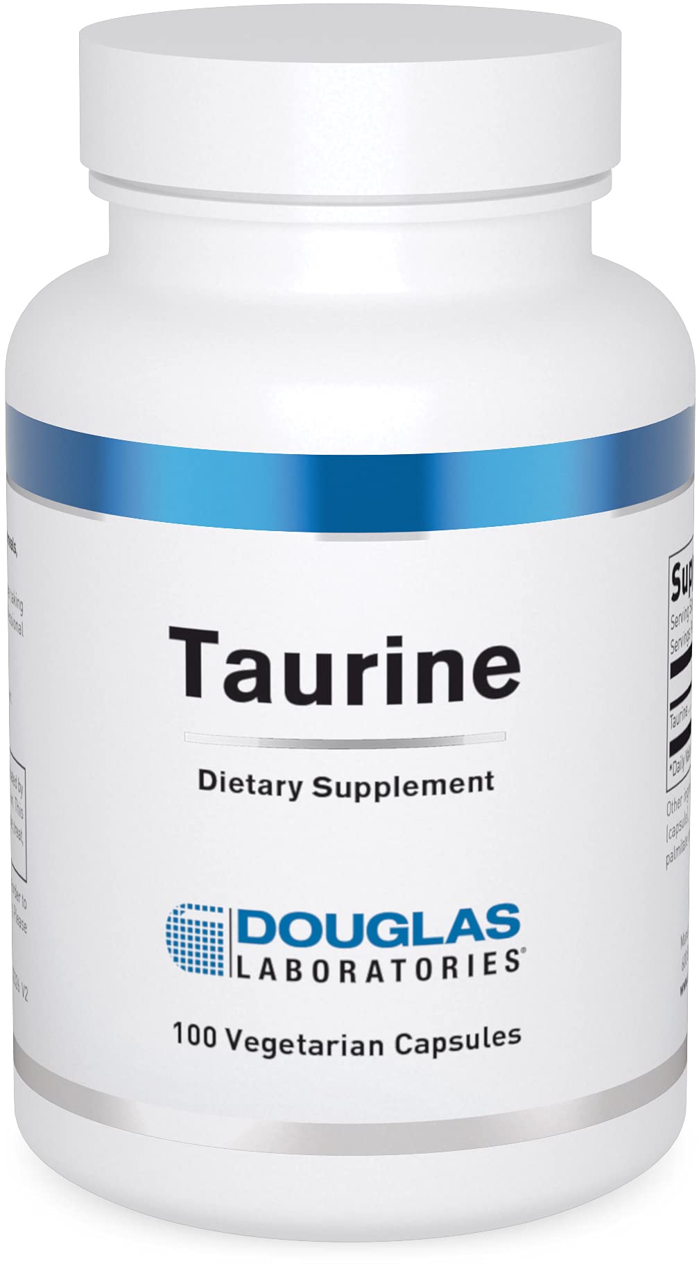 Douglas Laboratories Taurina, bote 500 mg, apoyo a funciones corporales generales.