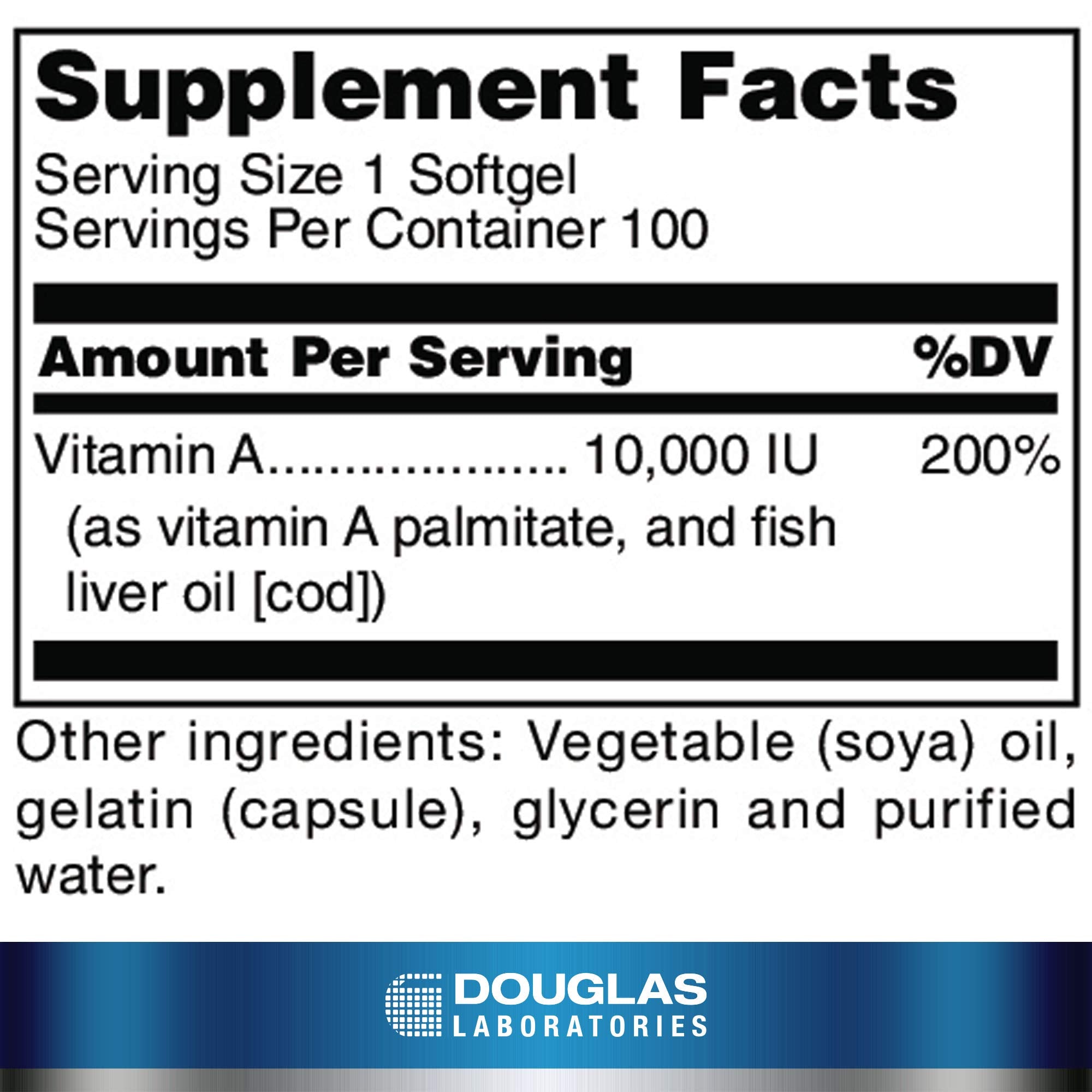 Vitamina A de Douglas Laboratories, cápsulas para uso diario