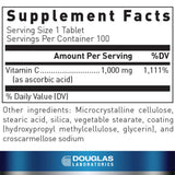 Douglas Laboratories Vitamina C envase tabletas, fácil dosificación para la rutina diaria.