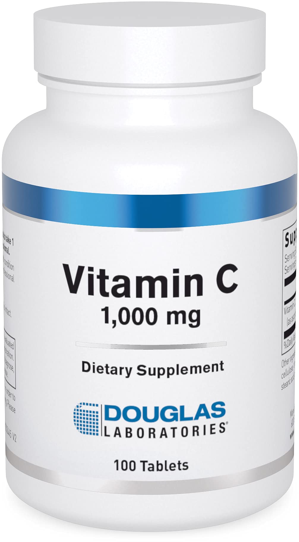 Douglas Laboratories Vitamina C tabletas, empaque de 100, apoyo antioxidante diario.