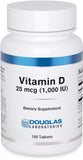 Douglas Laboratories Vitamina D 1000 UI frasco, apoyo a huesos y dientes