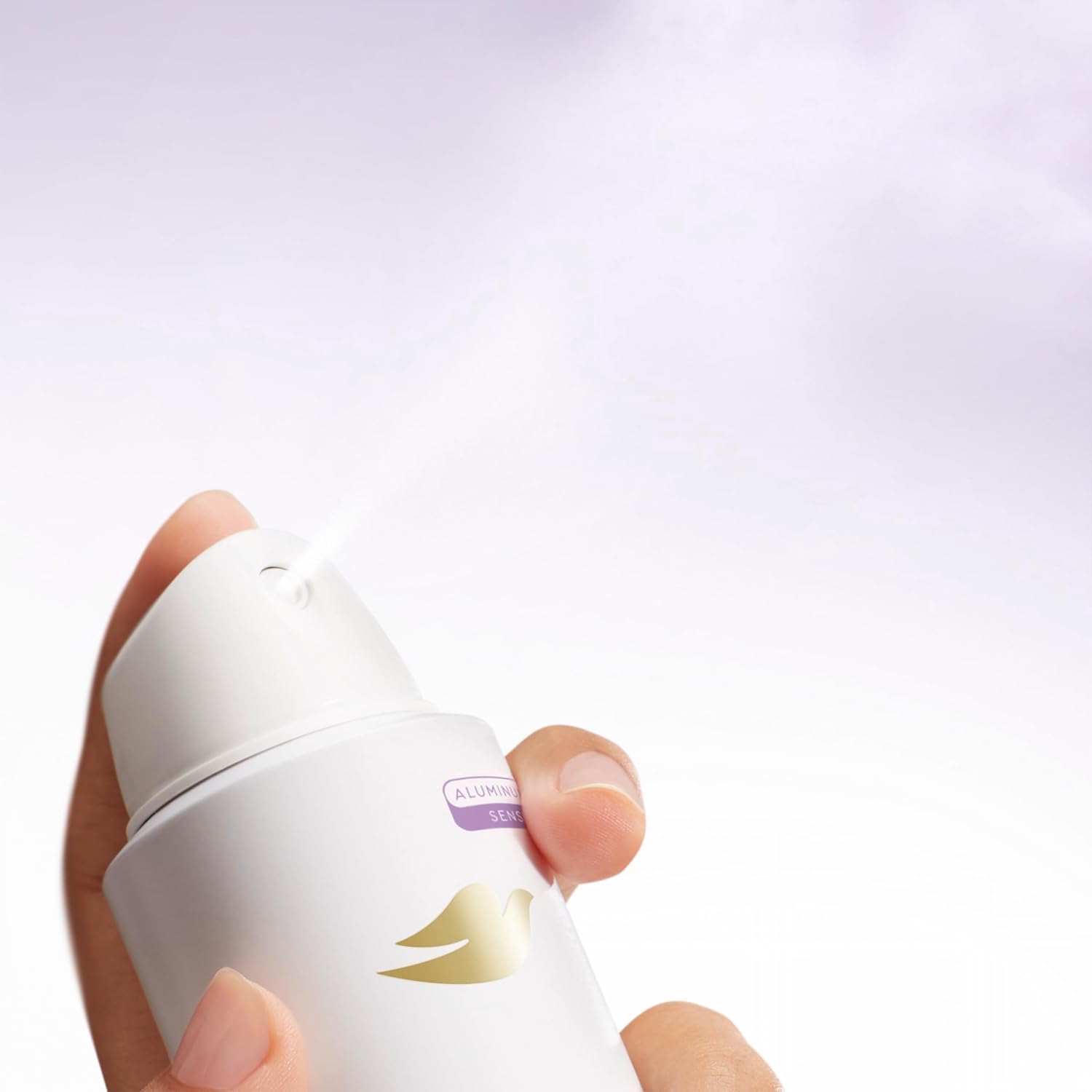 Dove mini spray Coco-Vainilla, aplicación suave
