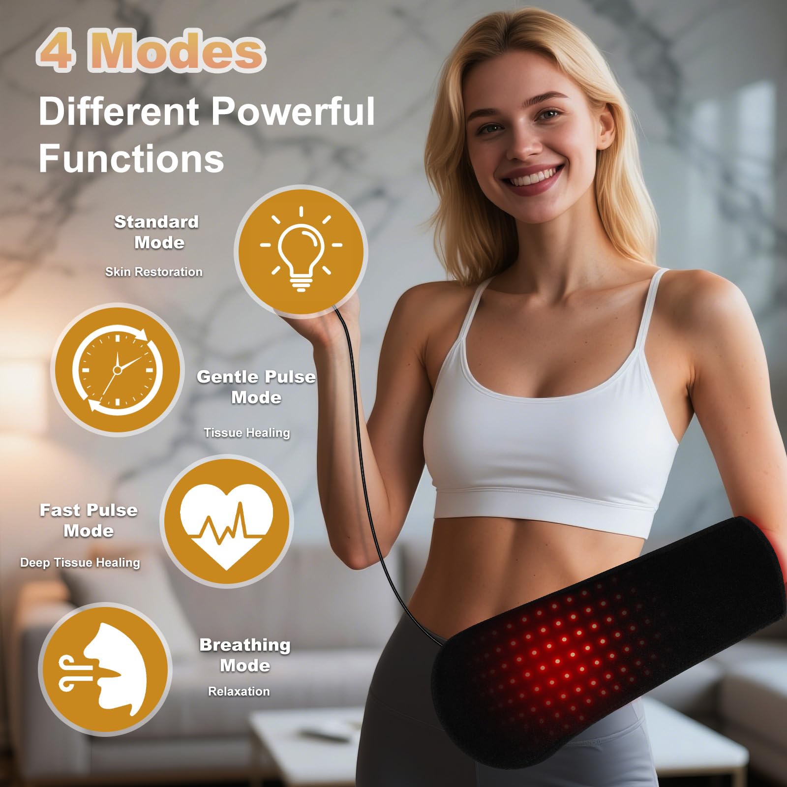 Dowceivm terapia luz roja/infrarroja para manos: uso cómodo en casa.