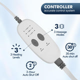 Dowin Almohadilla con ajustes de temperatura y vibración para terapia personalizada.