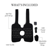 DPL Flex Joint Wrap en hombro para relajación y soporte diario.