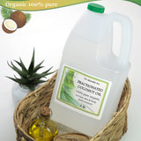 Dr Adorable aceite de coco fraccionado, textura líquida; ideal para cremas ligeras y masajes.
