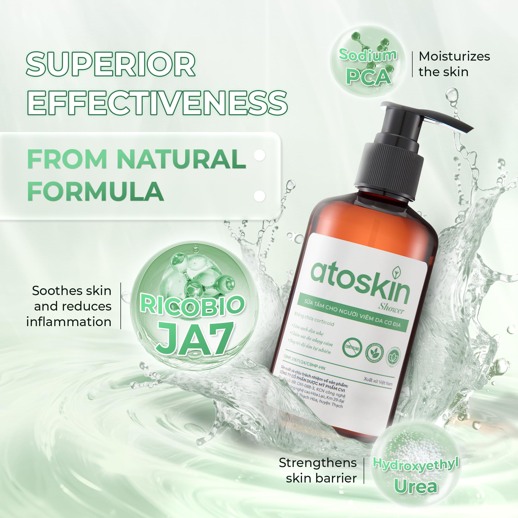 dr.atoskin extractos herbales JA7 en fórmula calmante