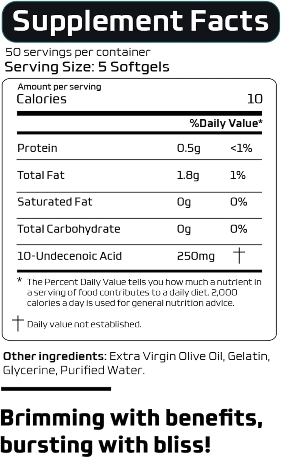 Dr B Supplements Ácido Undecénico – muestra de cápsulas suaves para consumo sencillo.