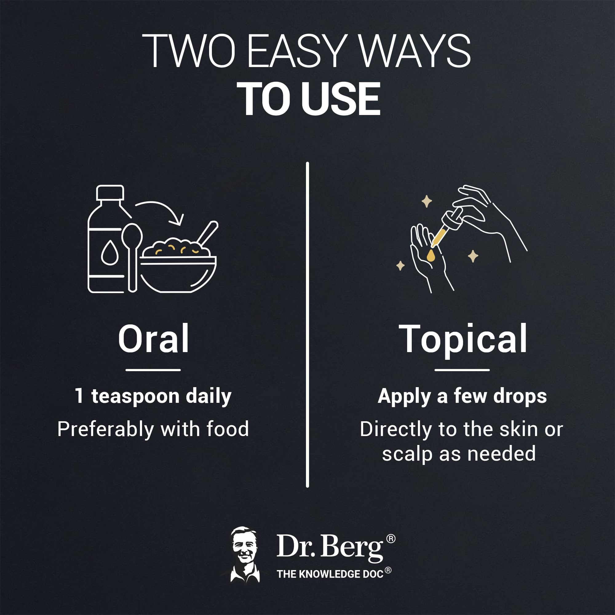 Dr. Berg Aceite Nigella Sativa, ingrediente único 100% vegetal para recetas caseras.