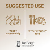Dr. Berg D3 K2 10,000 UI, envase de 120 cápsulas, suministro prolongado.