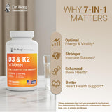 Dr. Berg D3 K2 10,000 UI, sello cGMP y calidad certificada.