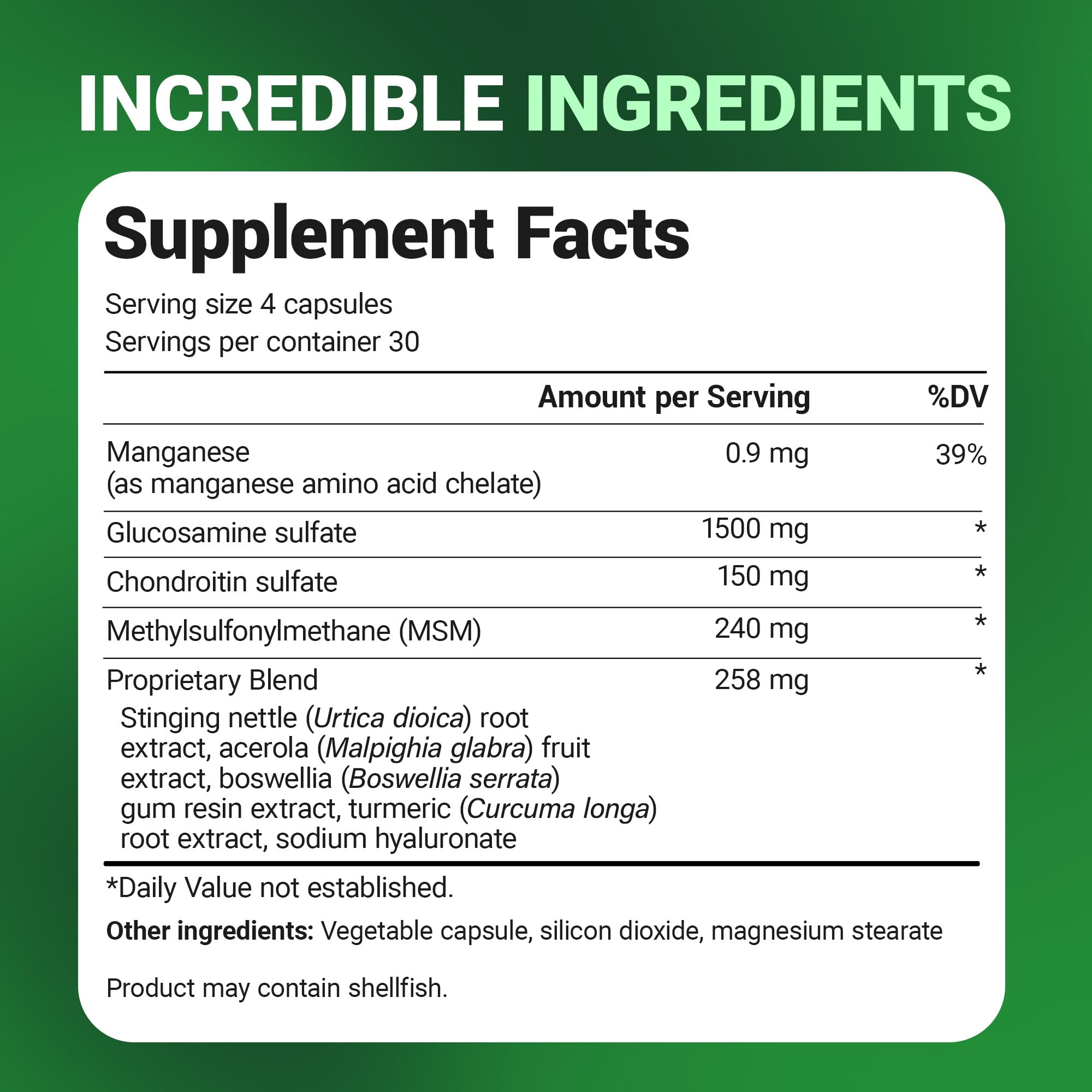 Dr. Berg 1500 mg de glucosamina por porción para soporte articular