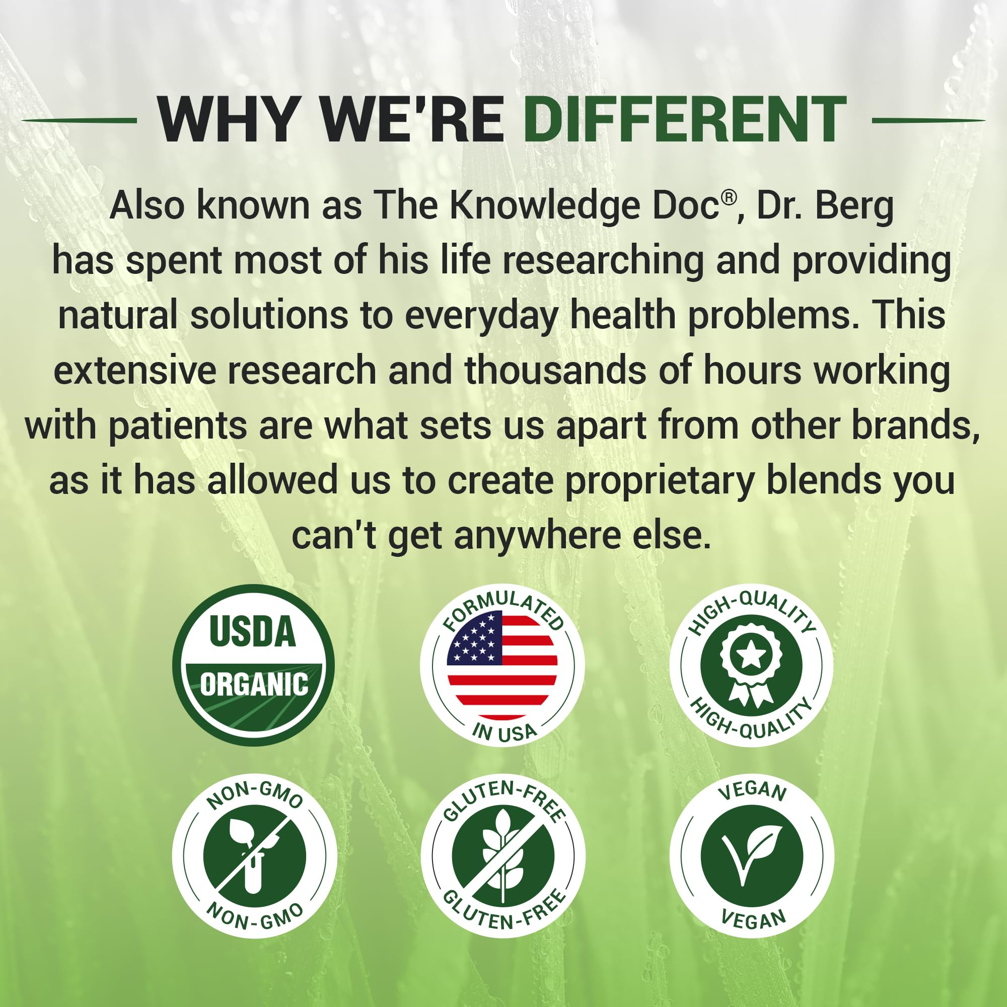 Dr. Berg Envase compacto ideal para viajes y uso diario.
