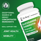 Etiqueta Dr. Berg con detalles de ingredientes clave para articulaciones