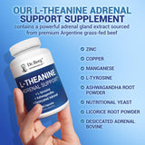 Dr. Berg L-Theanine 200 mg, adrenal argentino: potenciador de la resiliencia diaria