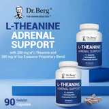 Dr. Berg L-Theanine 200 mg, dosis diaria: rutina estable para adrenal y bienestar general