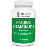 Dr. Berg Natural Vitamin B1 B6 B12 Complex en botella para uso diario.
