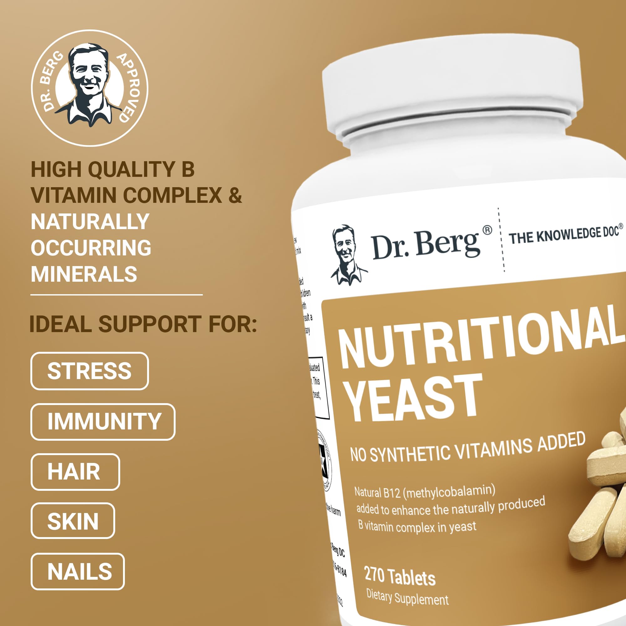 Dr. Berg tabletas B12 natural y complejo de vitaminas B para energía