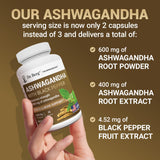 Dr. Berg Nutritionals empaque de ashwagandha, diseñado para una experiencia confiable de suplementación.