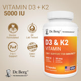 Dr. Berg D3 K2 con cofactors magnesio y zinc para uso diario