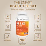 Dr. Berg D3 K2 formulado en EE. UU. con estándares cGMP