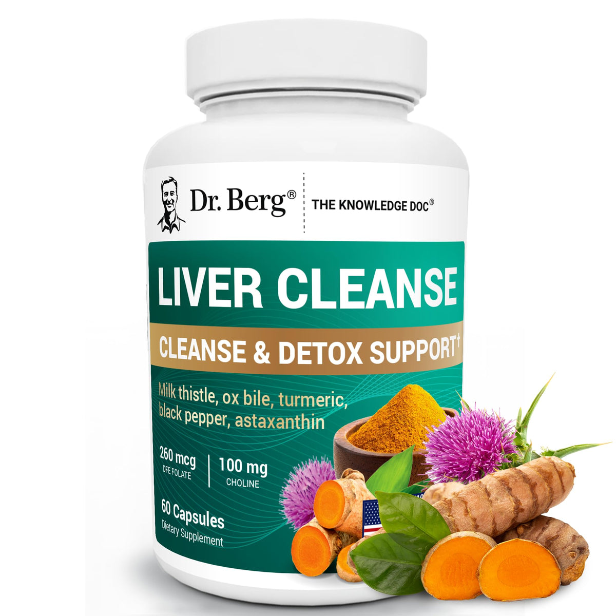 Dr. Berg Liver Cleanse: botella del producto para comenzar la rutina diaria