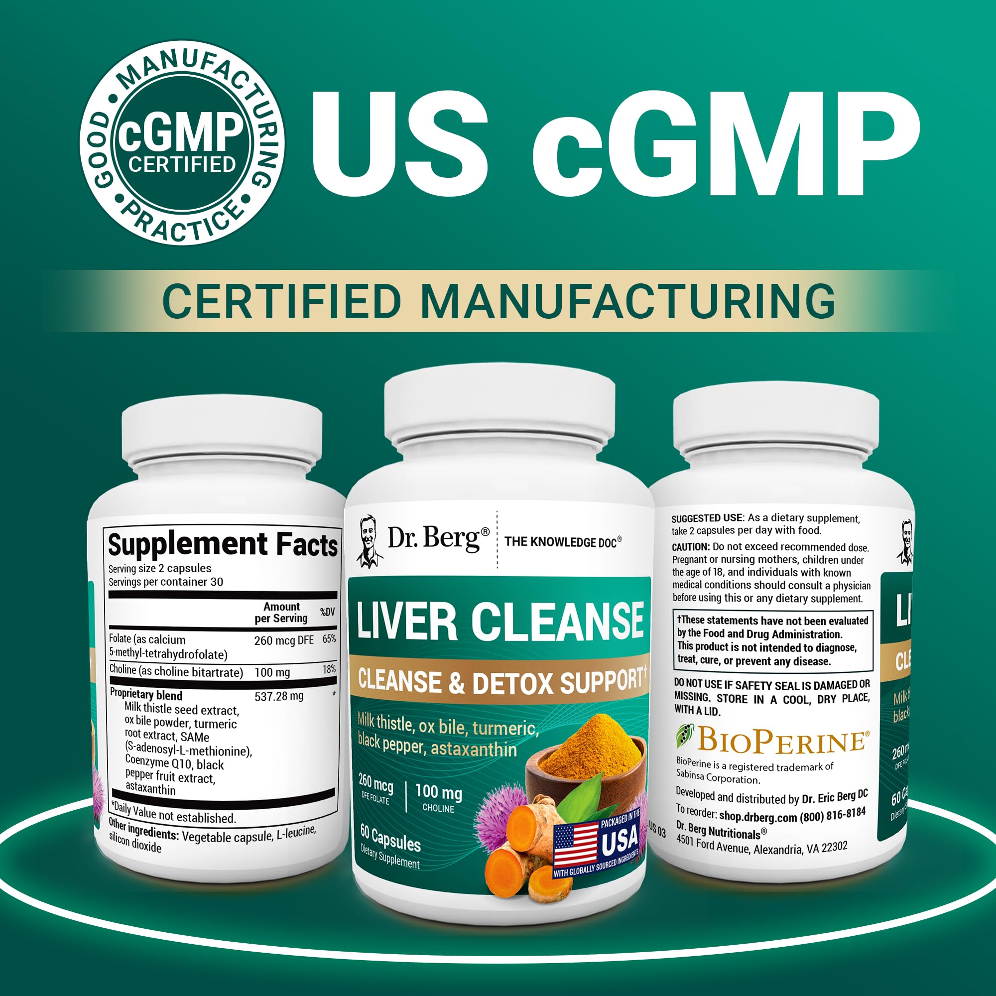 Dr. Berg Liver Cleanse: colina incluida en la mezcla