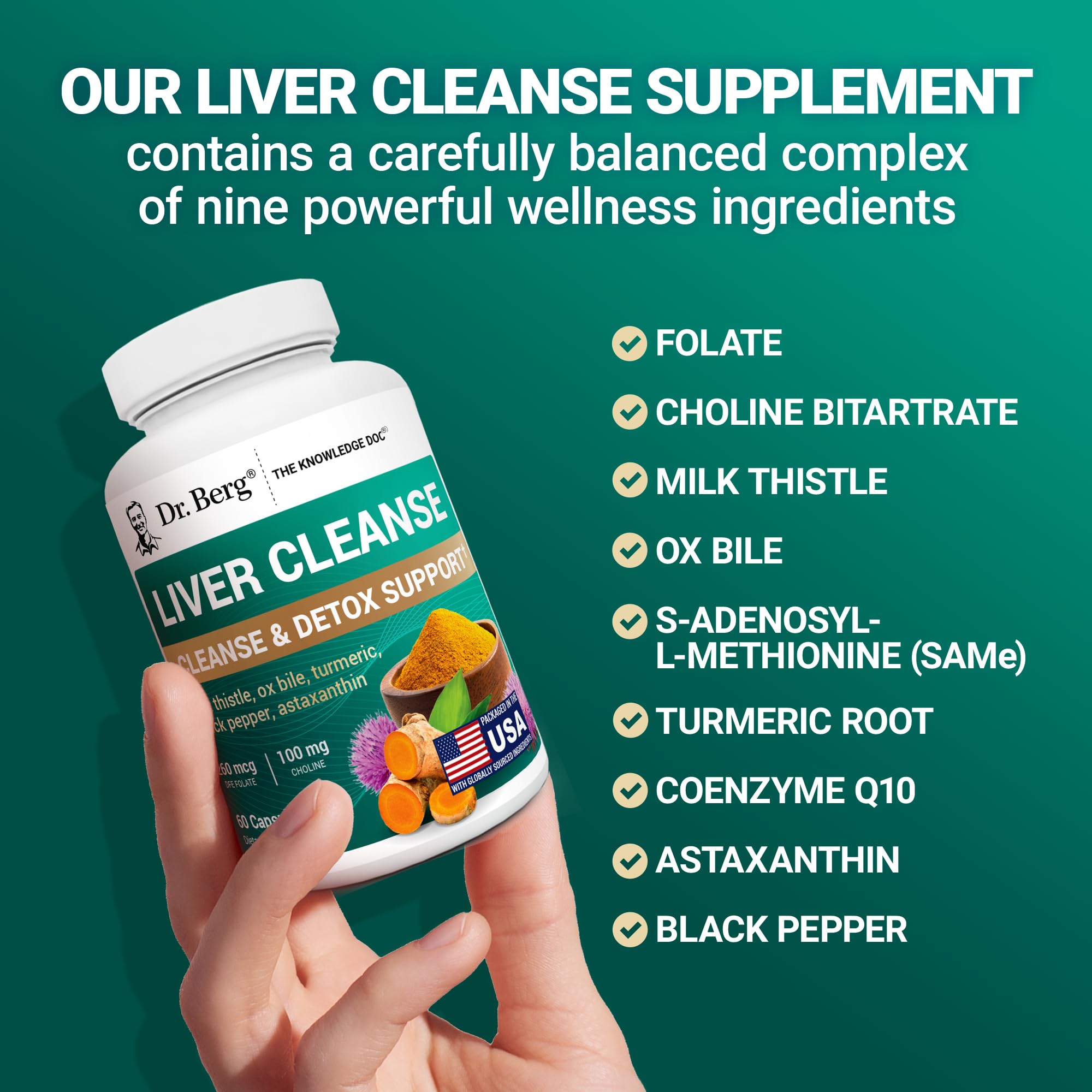 Dr. Berg Liver Cleanse: fabricación GMP en Estados Unidos