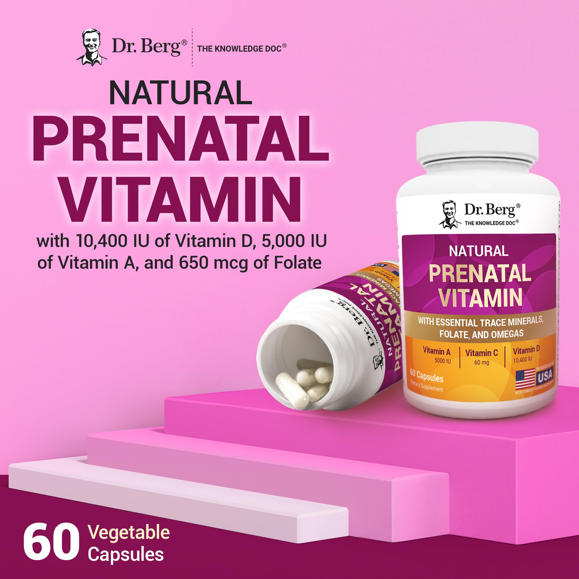Dr. Berg Nutritionals Prenatal omega suplementación diaria