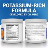 Dr. Berg potasio 1000 mg para reposición de electrolitos durante actividad física.