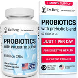 Dr. Berg Probiotic cápsulas: apoyo digestivo diario.