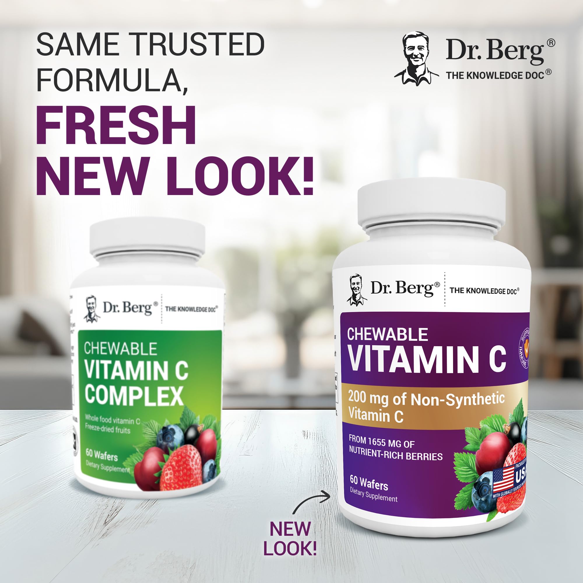 Dr. Berg Vitamina C Complejo con acai orgánico, aporta sabor natural