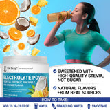 Dr. Berg Zero Sugar Hydration, disolución en agua, mezcla suave sin grumos.