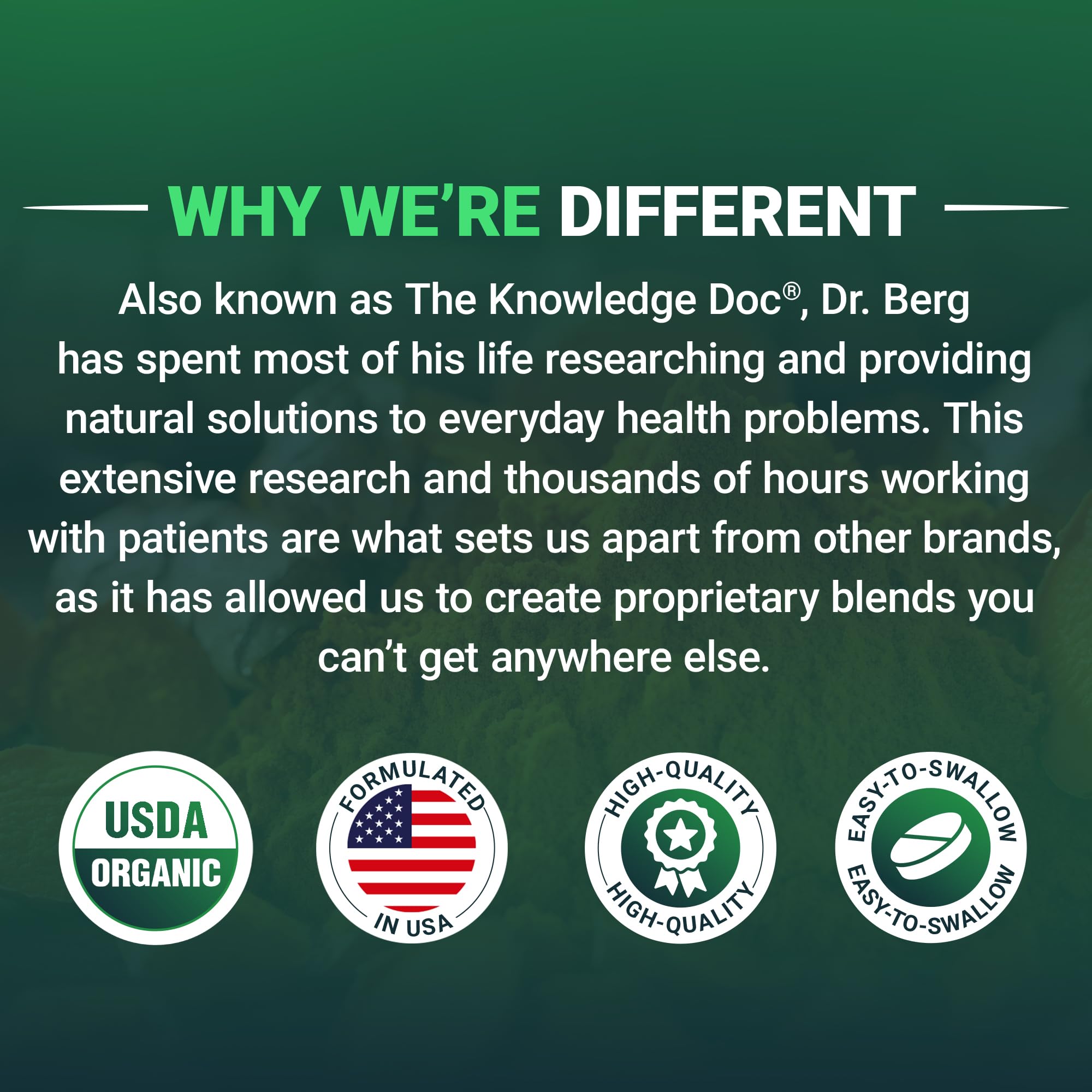Dr. Berg's Greens: ingredientes clave y beneficios potenciales sin promesas