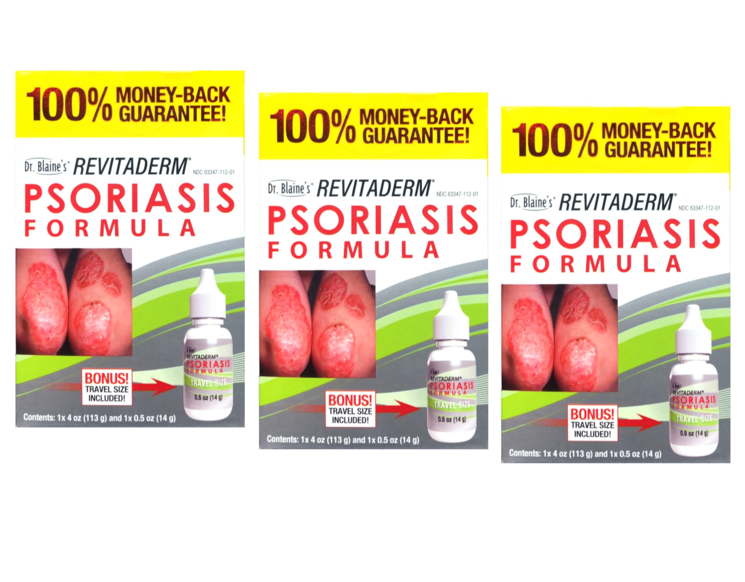Dr. Blaine's RevitaDERM crema psoriasis en botella, alivio suave diario