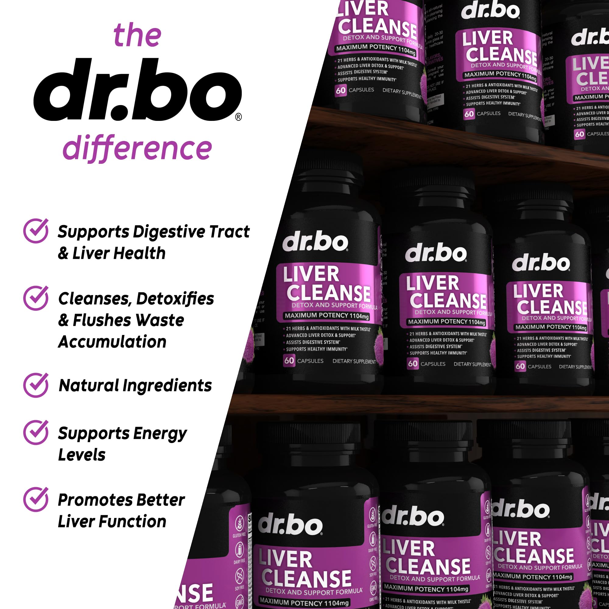DR. BO limpieza hígado diente de leon detalle apoyo digestivo natural