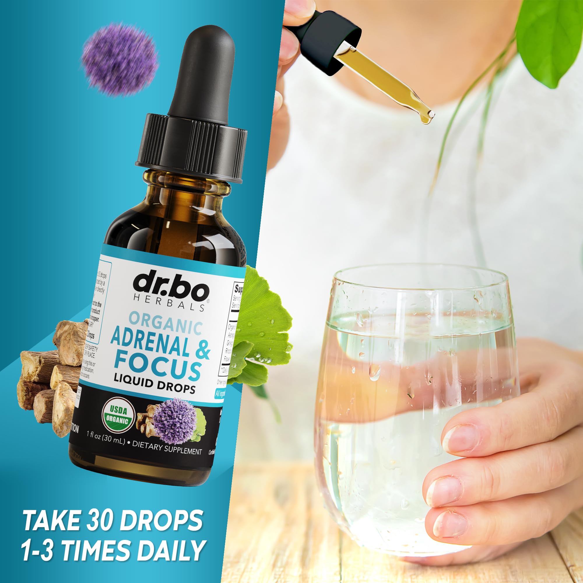DR. BO Menta: gotas en frasco para frescura mental.