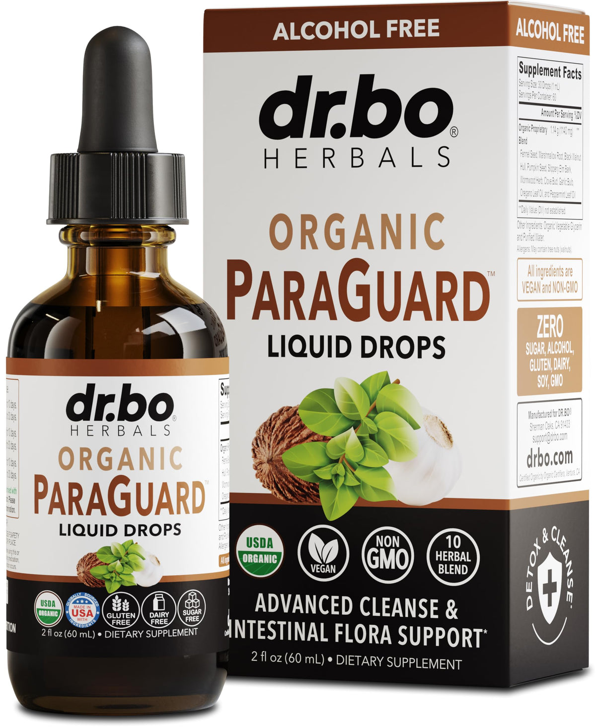 DR. BO ParaGuard desintoxicación en botella para salud intestinal
