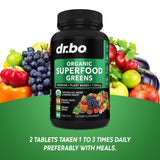 Suplemento de vegetales DR. BO para dieta equilibrada.