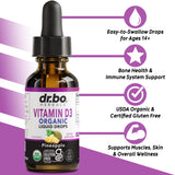 Gotero de DR. BO D3 para dosis sublingual rápida.