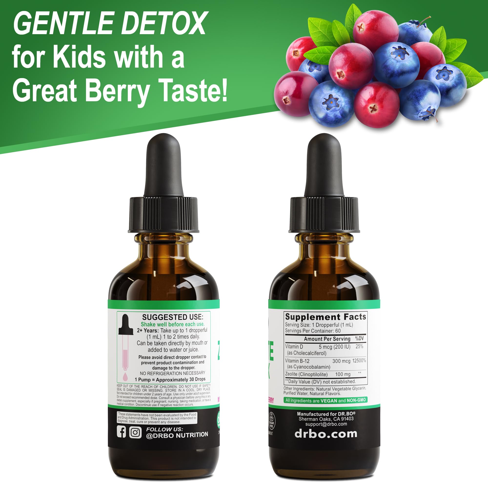 DR. BO Zeolite Detox para una rutina saludable diaria.
